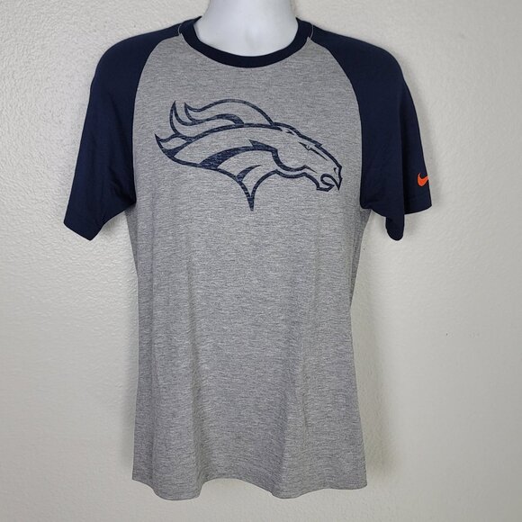 Nike Denver Broncos NFL Football logo T-Shirt Men's Small - Picture 1 of 10
